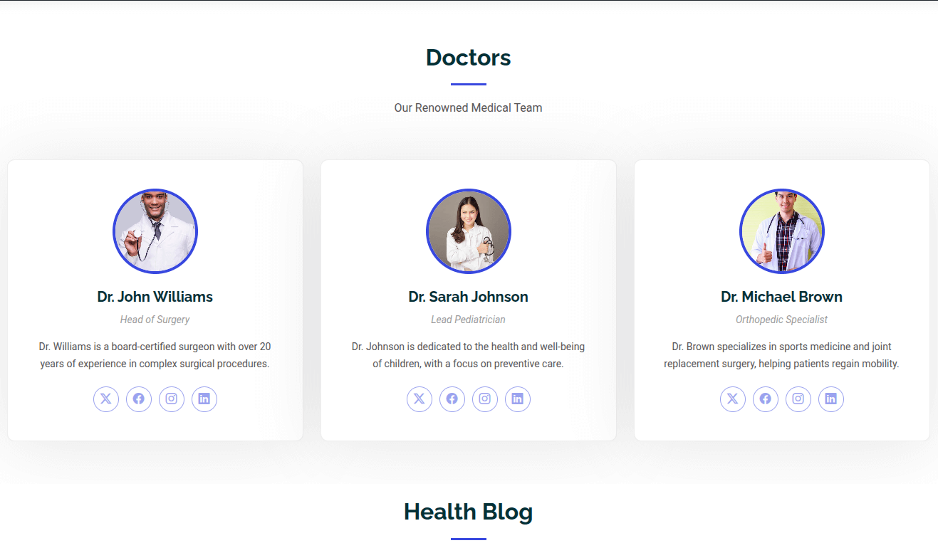 Hospital Theme Preview